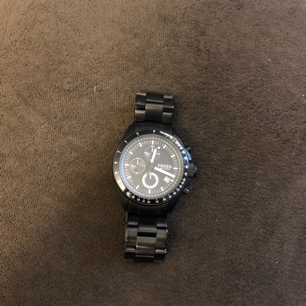 ** SOLD** Men’s Black Fossil Watch